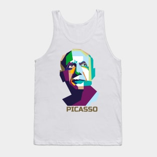 Pablo Picasso In WPAP Tank Top